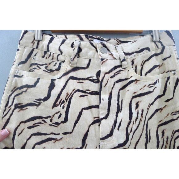 Weworewhat Tiger Piped Stiletto Slit High Rise Stretch Jean 29 - Picture 6 of 11